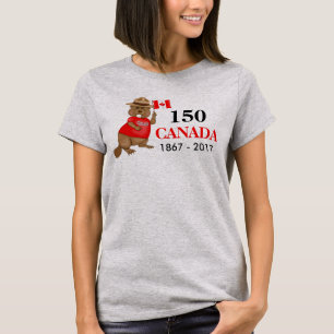 stolt Canadian Beaver 150-årsdagen Tee