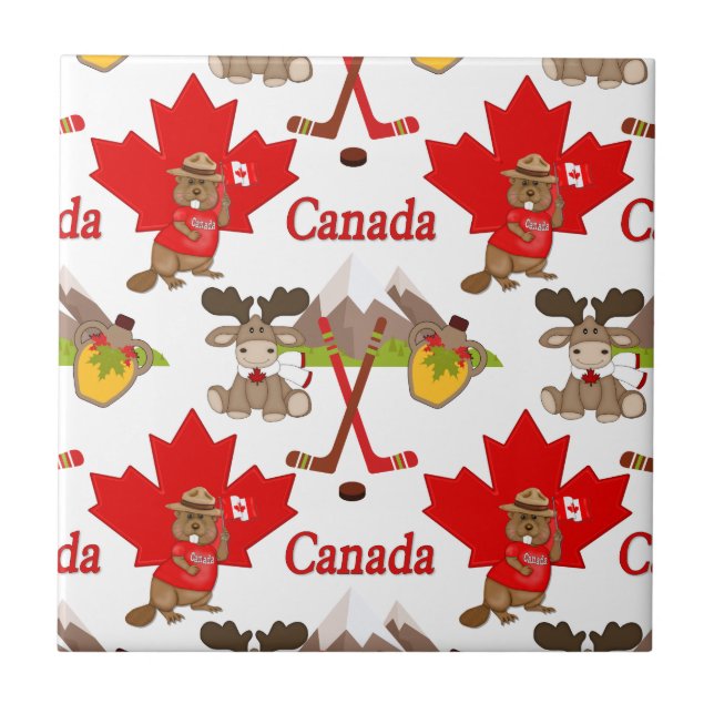 stolt Canadian Beaver Kakelplatta (Framsidan)