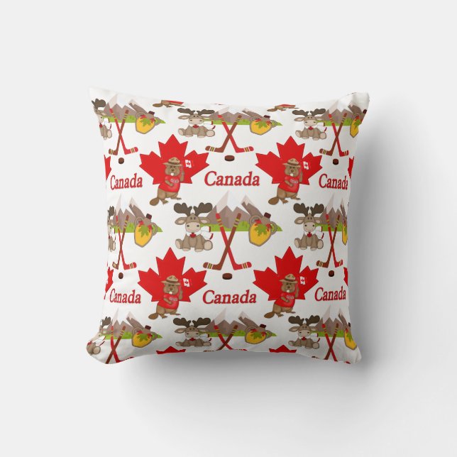 stolt Canadian Beaver Kudde (Framsida)