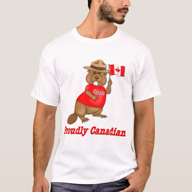 stolt Canadian Beaver Tee Shirt (Framsida)