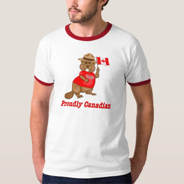 stolt Canadian Beaver Tee Shirt (Framsida)