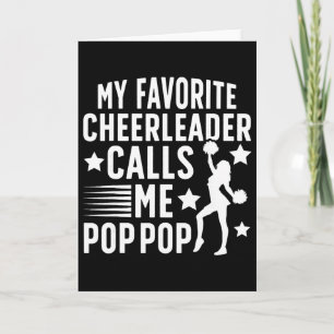 Stolt Cheer Pop Pop Cheerleader Pop Pop Cheerleadi Kort
