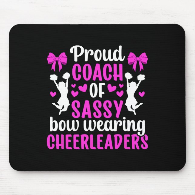 Stolt Cheerleadertränare Cheer Coach Cheerleading  Musmatta (Framsidan)