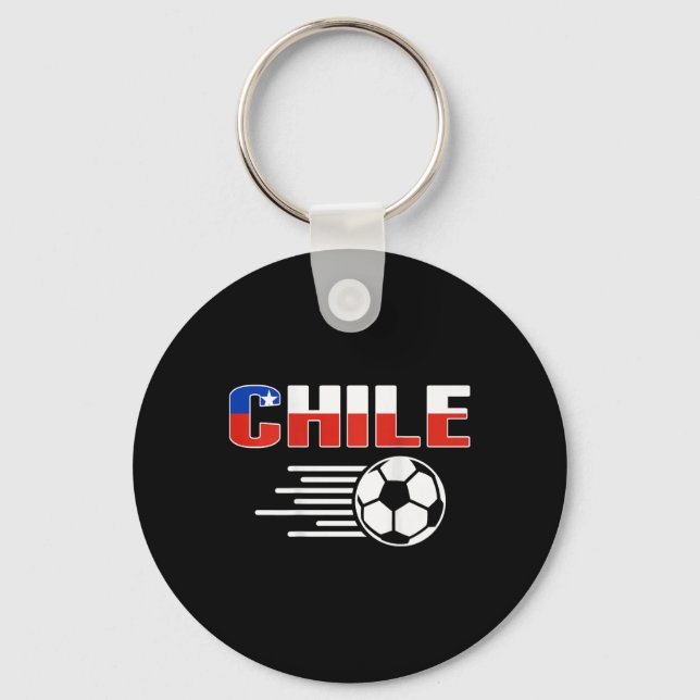 Stolt Chile Fotboll Fans Tröja Stolthet Chilensk F Nyckelring (Framsida)