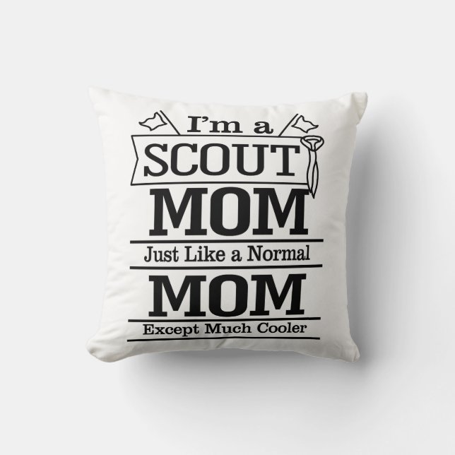 Stolt Cool Scoutmamma foto Kudde (Framsida)