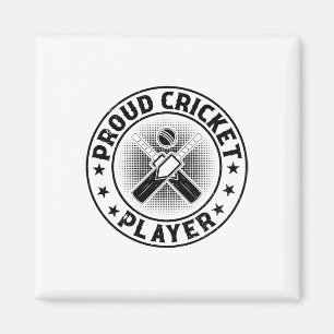 Stolt cricketspelare - Cricketande cricketspelare Magnet