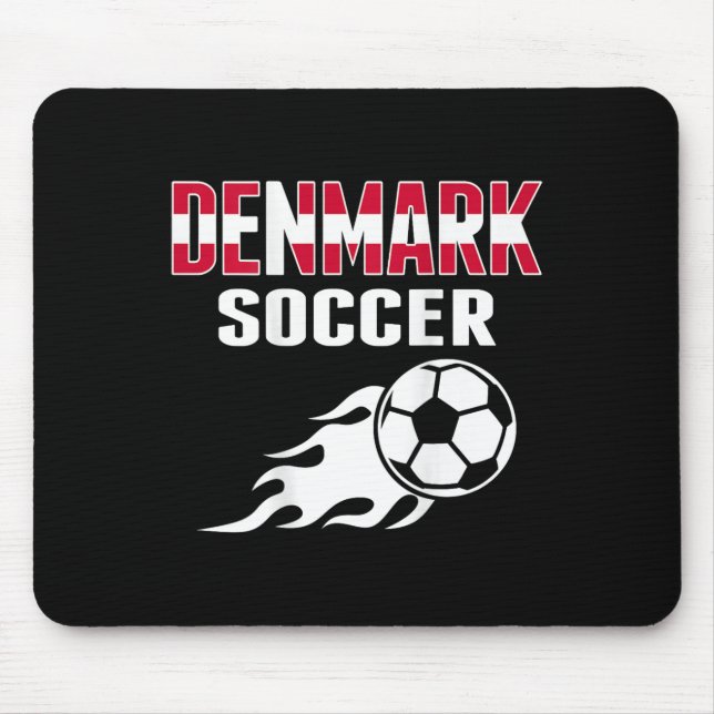 Stolt Danmark Fotboll Älskare Tröja - Danska Fotbo Musmatta (Framsidan)
