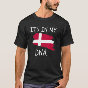 Stolt dansk stolthet Det är i mitt DNA Danmark Fla T Shirt
