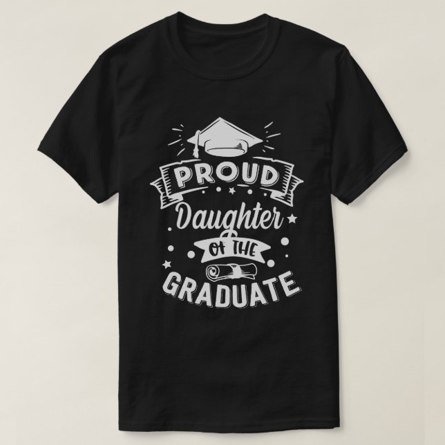 stolt DAUGHTER Student Studenten T Shirt (Design framsida)