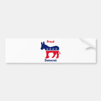 Stolt demokrat bildekal