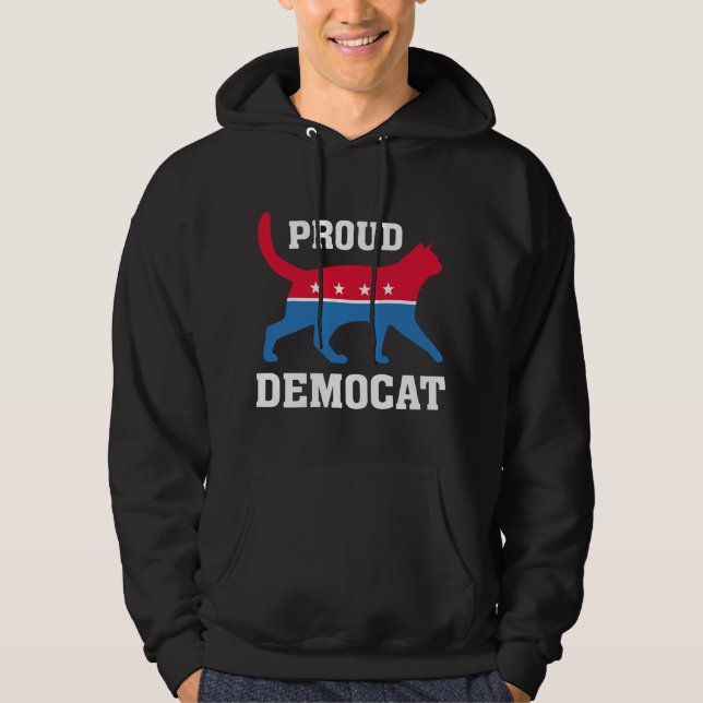 Stolt demokrat hoodie (Framsida)
