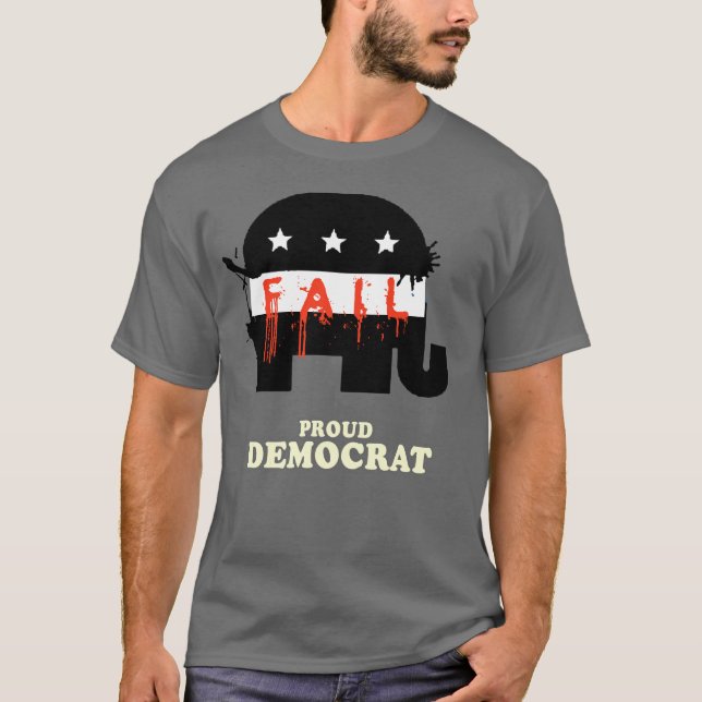 Stolt demokrat t shirt (Framsida)