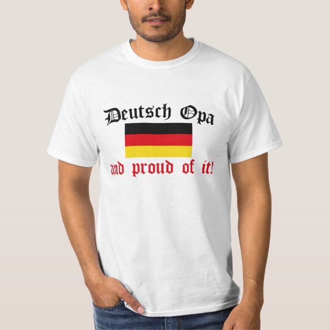 Stolt Deutsch Opa T-shirt (Framsida)