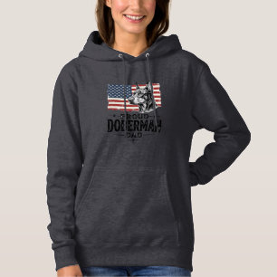 Stolt Doberman Pappa Vintage Flag Vector Design_1 T Shirt