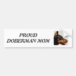Stolt Dobermanmamma Bildekal