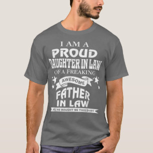 stolt dotter i en häftig Fantastisk Far T Shirt