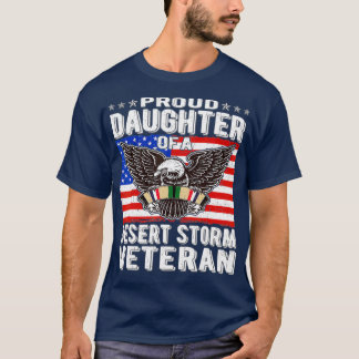 stolt dotter till Desert Storm Veteran Persian T Shirt