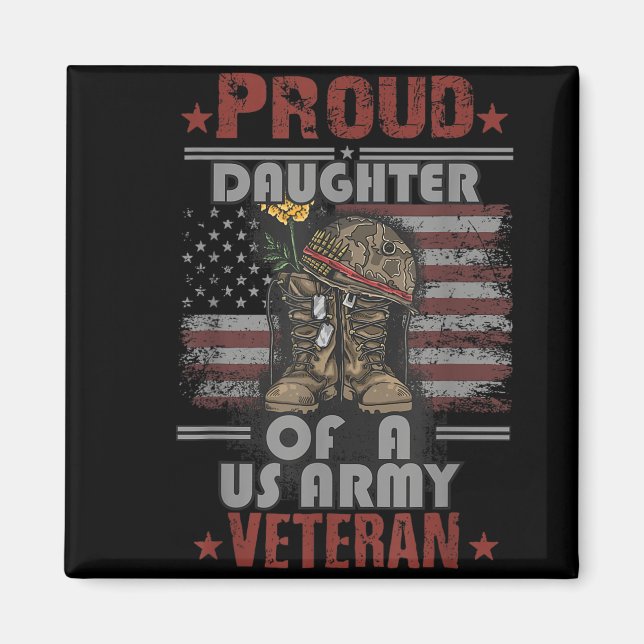 stolt dotter till en amerikansk arméveteran magnet (Framsidan)