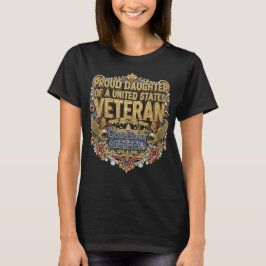 Stolt Dotter Till En Amerikansk Veteran T Shirt