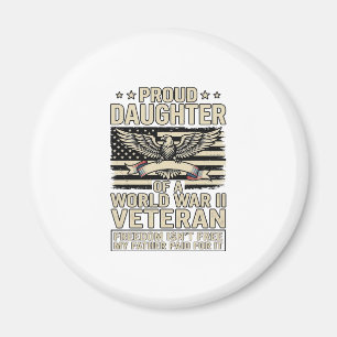 Stolt dotter till en andra världskrigets veteran t magnet