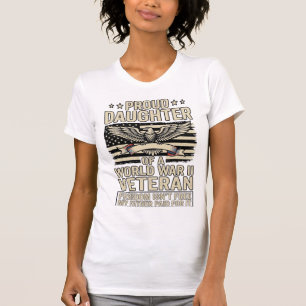 Stolt dotter till en andra världskrigets veteran t shirt
