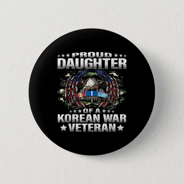 stolt dotter till en koreansk krigsman i Krig Knapp (Framsida)