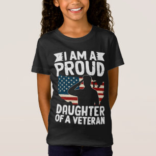 Stolt Dotter Till En Krigsveteran Patriotisk Milit T Shirt