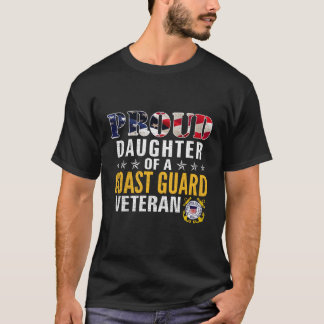 stolt dotter till en Kusten Guard Veteran American T Shirt