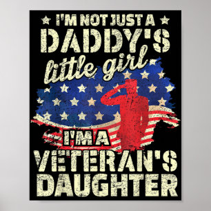 stolt dotter till en veteran, veterandagars vetera poster