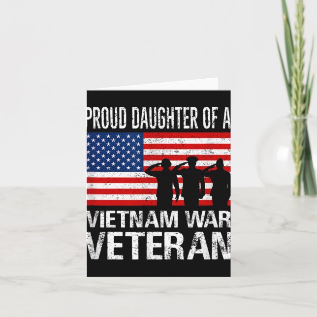 Stolt dotter till en Vietnamkrigsveteran  Kort (Framsida)