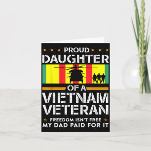 Stolt dotter till en Vietnamveteran frihet är inte Kort