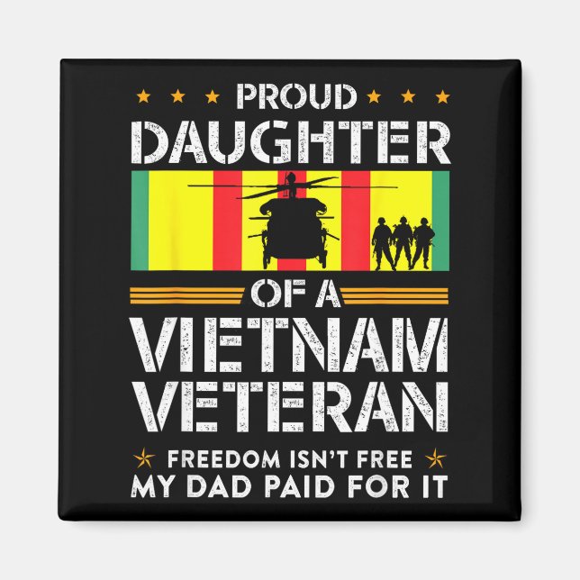 Stolt dotter till en vietnamveteran frihet är inte magnet (Framsidan)