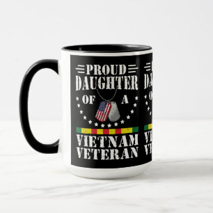 Stolt Dotter Till En Vietnamveteran Patriotisk Gåv Mugg