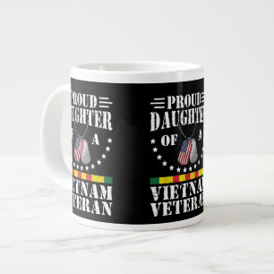 Stolt Dotter Till En Vietnamveteran Patriotisk Pre Jumbo Mugg