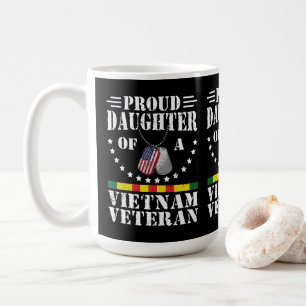 Stolt Dotter Till En Vietnamveteran Patriotisk Pre Kaffemugg