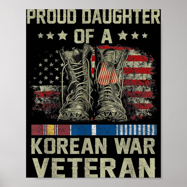 stolt dotter till koreanska Krig-veteranernas amer Poster (Framsidan)