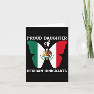 stolt dotter till mexikanska immigranter Latino An Kort