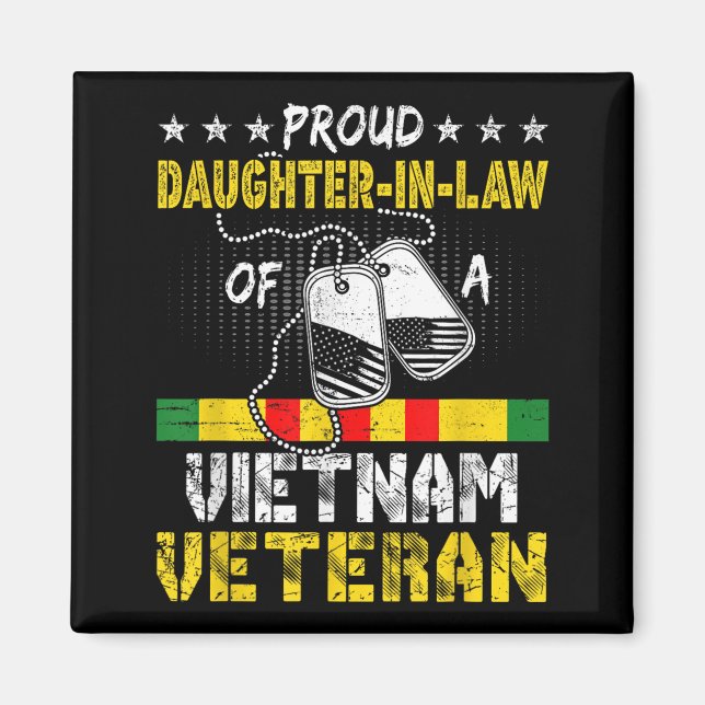 stolt dotter till Vietnam Veteran Far Magnet (Framsidan)
