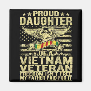 stolt dotter till Vietnams veteranska amerikanska Magnet