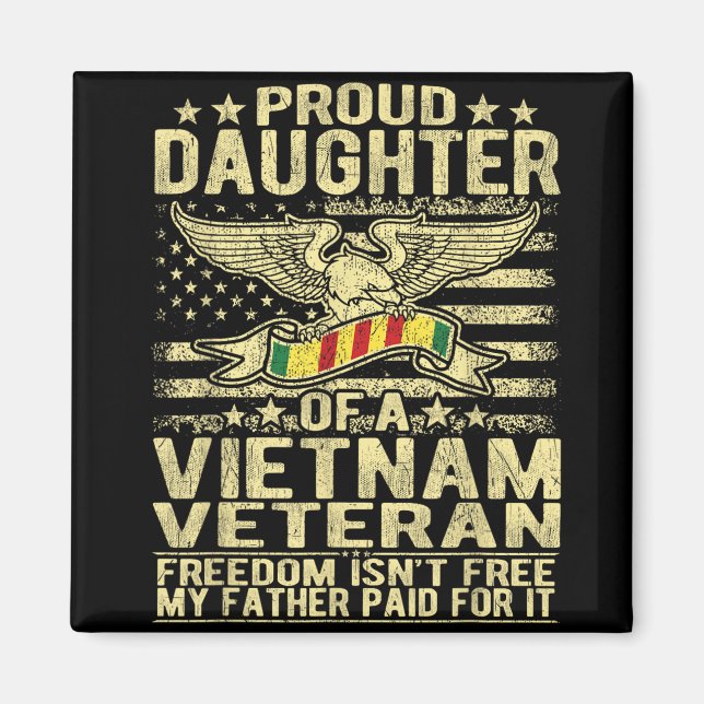 stolt dotter till Vietnams veteranska amerikanska  Magnet (Framsidan)