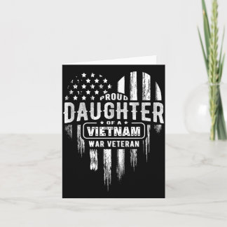 Stolt dotter Vietnam-veteran pappa Veterans Day Kort