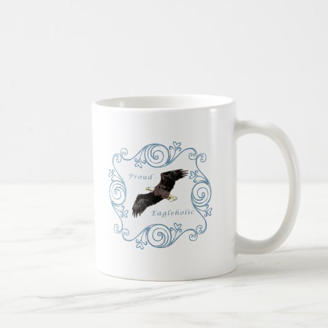 Stolt Eagleholic blått Kaffemugg (Höger)
