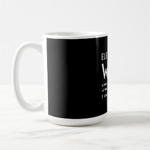 stolt elektrisk hustru till en elproducent kaffemugg