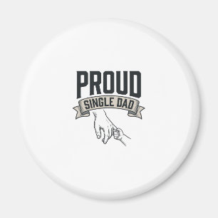 Stolt Ensam Pappa Vintage Gravyr T-Shirt Design_1 Magnet
