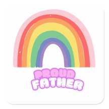 Stolt Fader Regnbåge Pappa Fars Dag