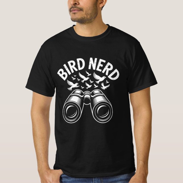Stolt Fågelnerd Bevakare T-shirt (Framsida)