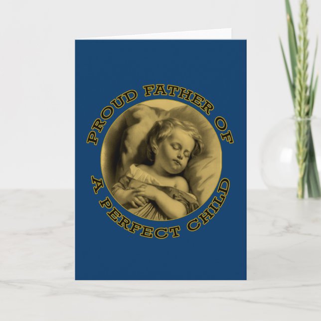 STOLT FAR AV ETT PERFEKT BARN KORT (Framsida)