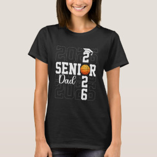 Stolt far Cl 2026 Sketll Seniorpappa examen T Shirt