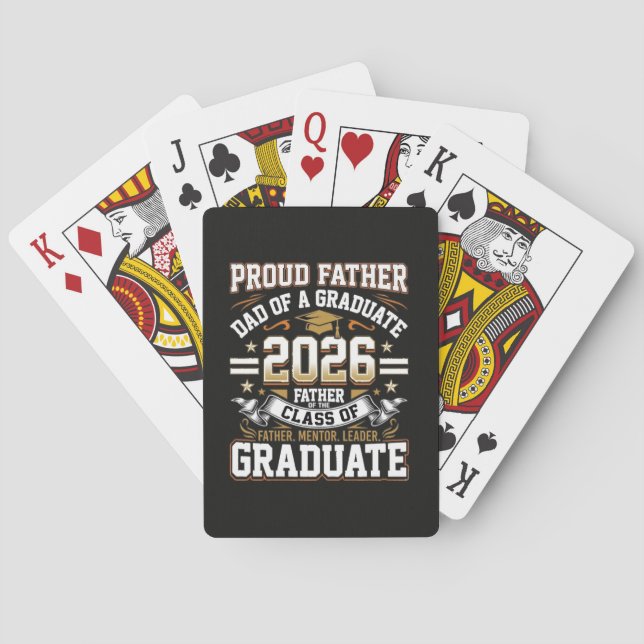 Stolt far, klass 2026 examen casinokort (Baksidan)