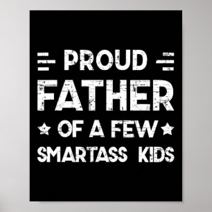 stolt Far om några smarta barn Far&#; s Dag D Poster